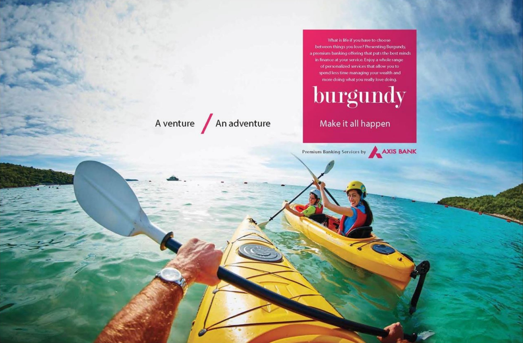 Axis Bank Burgundy
