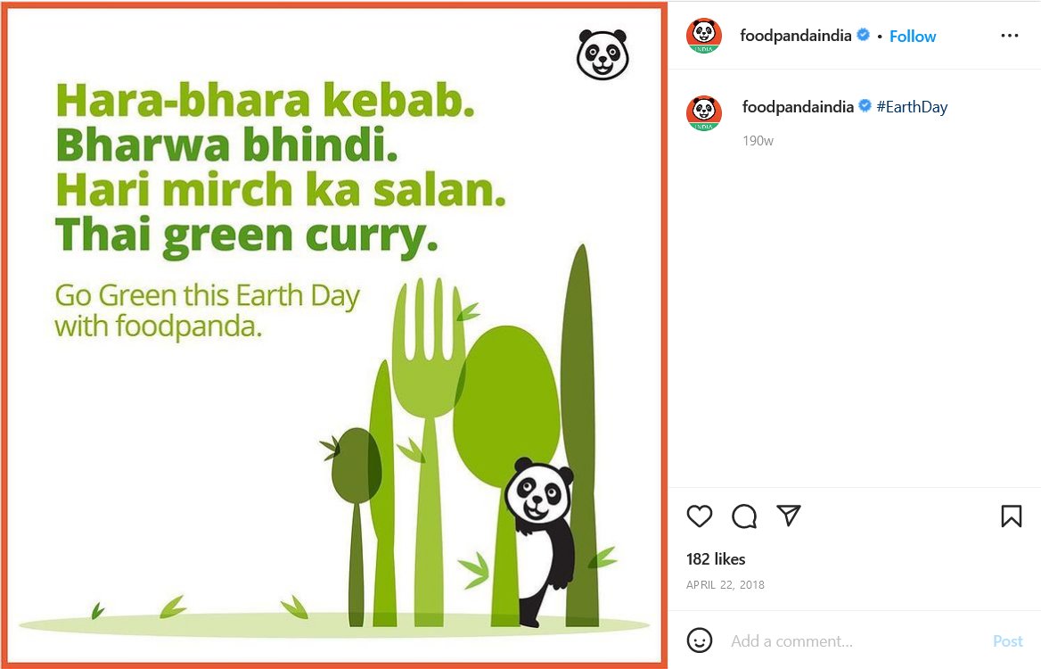Foodpanda Earth Day